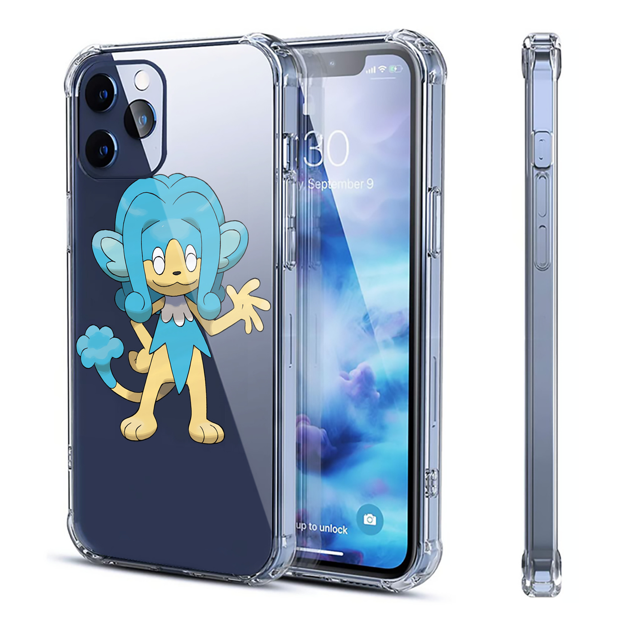 （画像用） ポケットモンスター Pokémon 【iPhone 12シリーズ対応】透明スマホケース（クリアソフトケース）